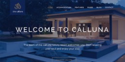 Hotel Calluna 게스트 하우스 홈페이지 디자인
